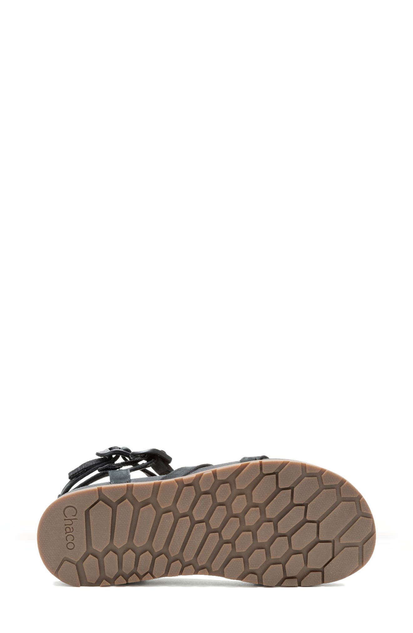 Chaco Lowdown Strappy High Sandal, Alternate, color, Black