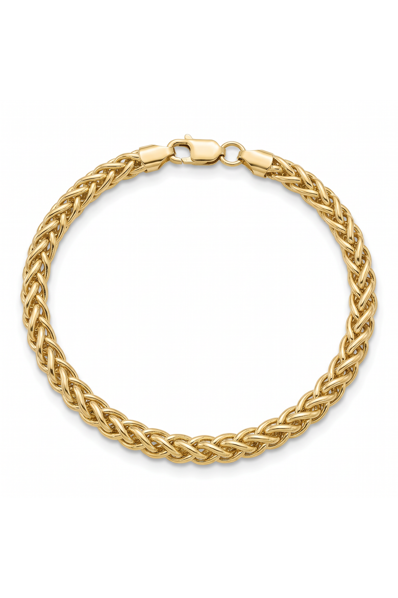 14k Gold Filled 6-mm Bold Franco Link Chain Bracelet, Main, color, 14k Yellow Gold
