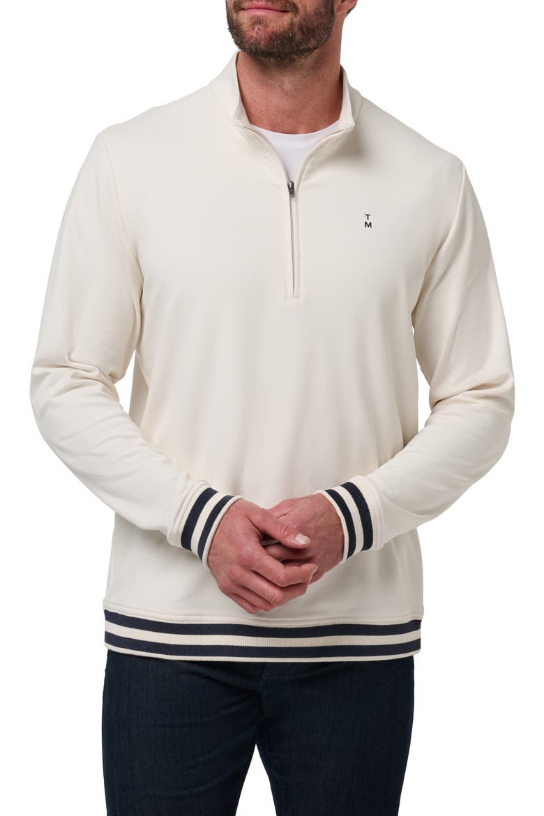 Happier Hour Quarter Zip Top, Main, color, BIRCH