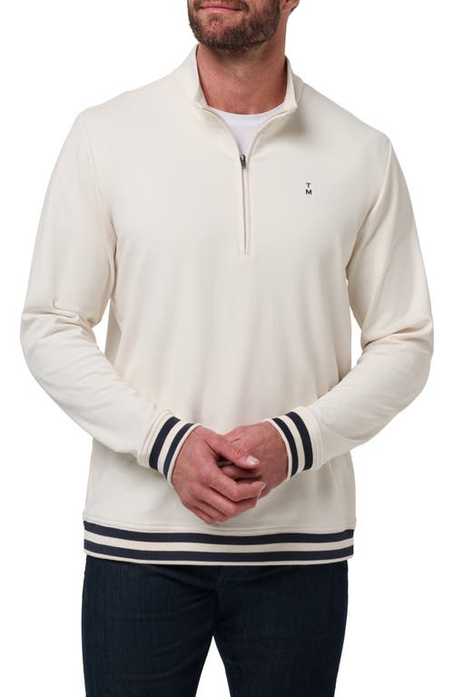 Travismathew Happier Hour Quarter Zip Top In White