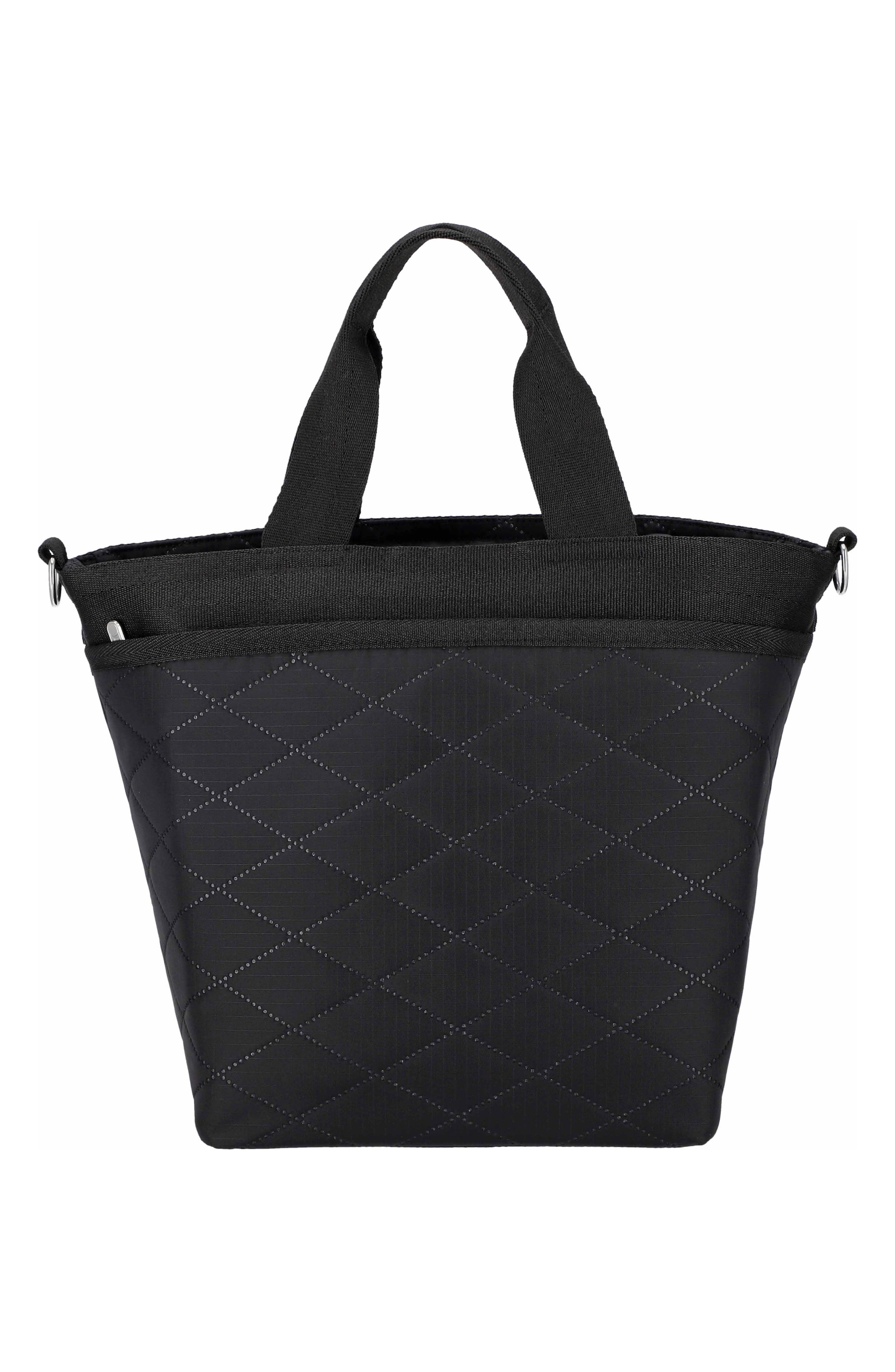 LeSportsac Bucket Tote Bag, Alternate, color, Black Cross Deboss