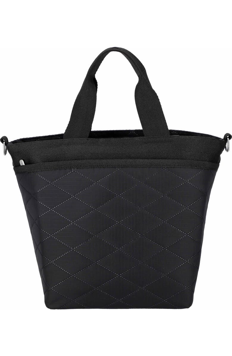 LeSportsac Bucket Tote Bag, Alternate, color, Black Cross Deboss