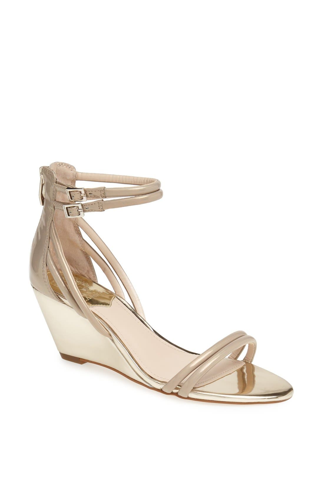 'Wynter' Sandal, Main, color, METALLIC TAUPE