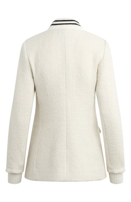 Favorite Daughter The Varsity Bouclé Blazer In White