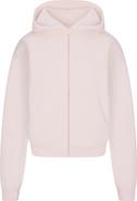 SKIMS Cotton Fleece Blend Classic Zip-Up Hoodie