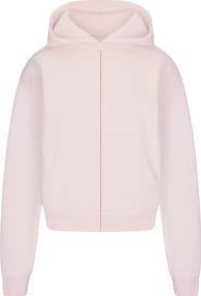 SKIMS Cotton Fleece Blend Classic Zip-Up Hoodie