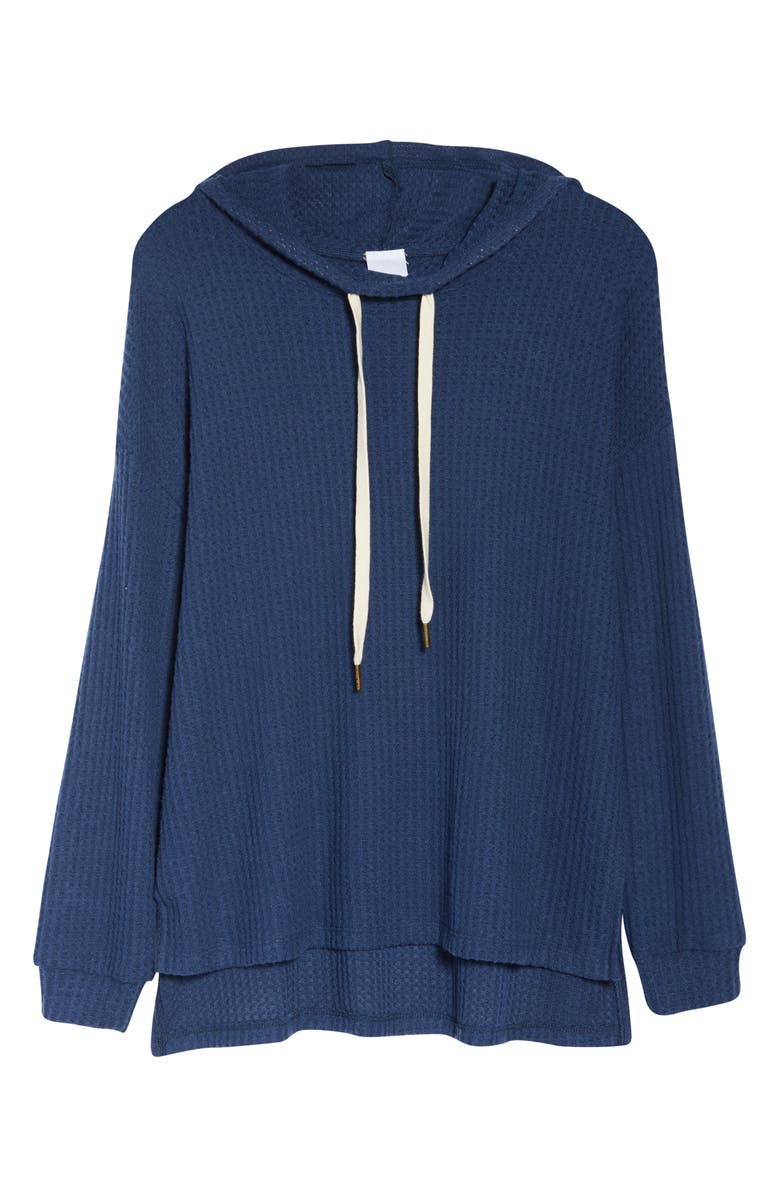 Project Social T Waffle Knit Hooded Pullover, Alternate, color, 