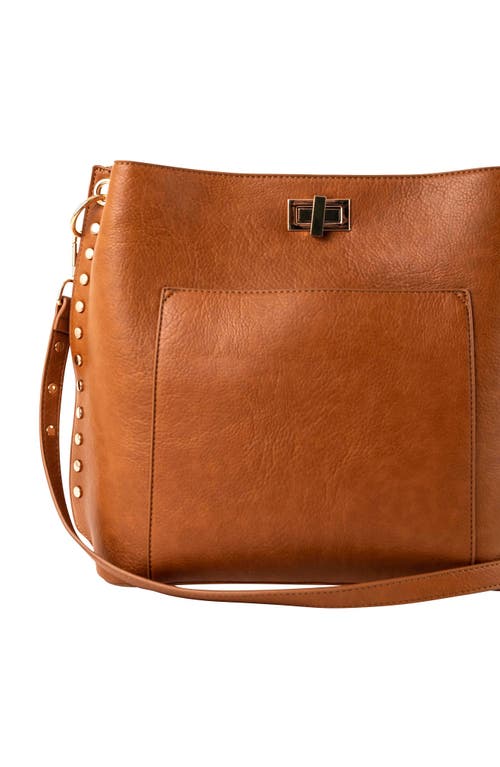 Urban Originals Triangle Vegan Leather Tote In Tan
