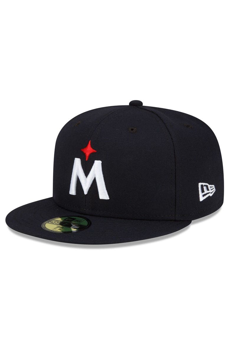 Men's New Era  Navy Minnesota Twins 2023 Authentic Collection Road 59FIFTY Fitted Hat, Main, color, Navy