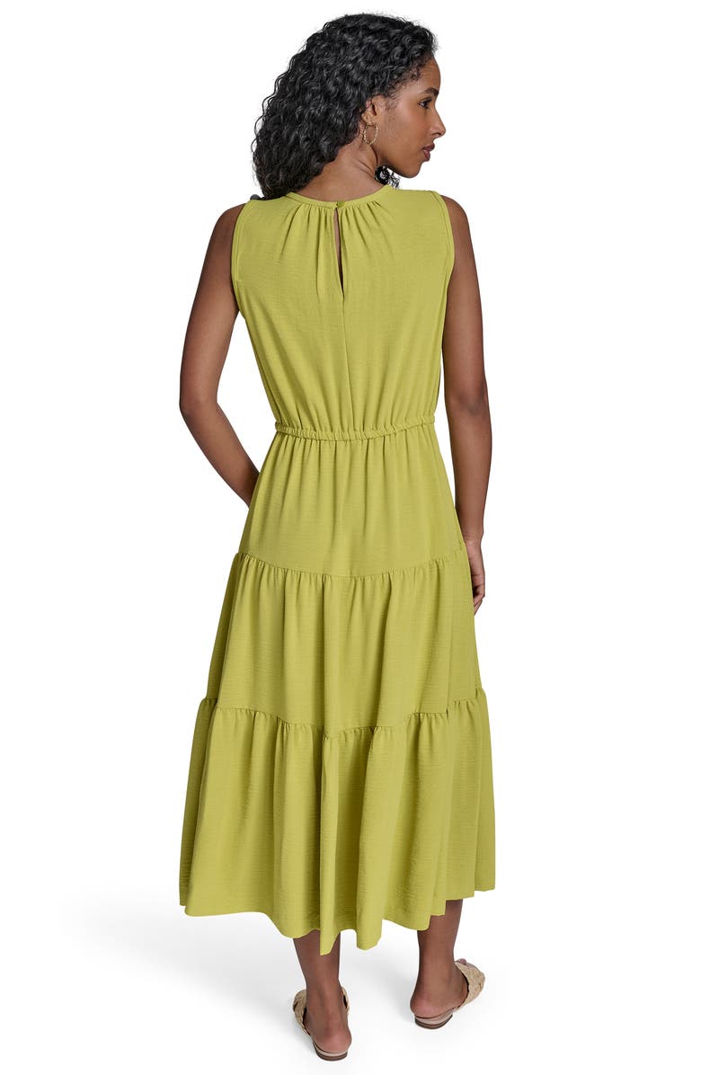 Sleeveless Tiered A-Line Midi Dress
