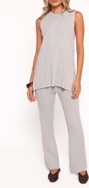 Petal & Pup Silvie Wide Rib Sweater Tank & Straight Leg Pants Set