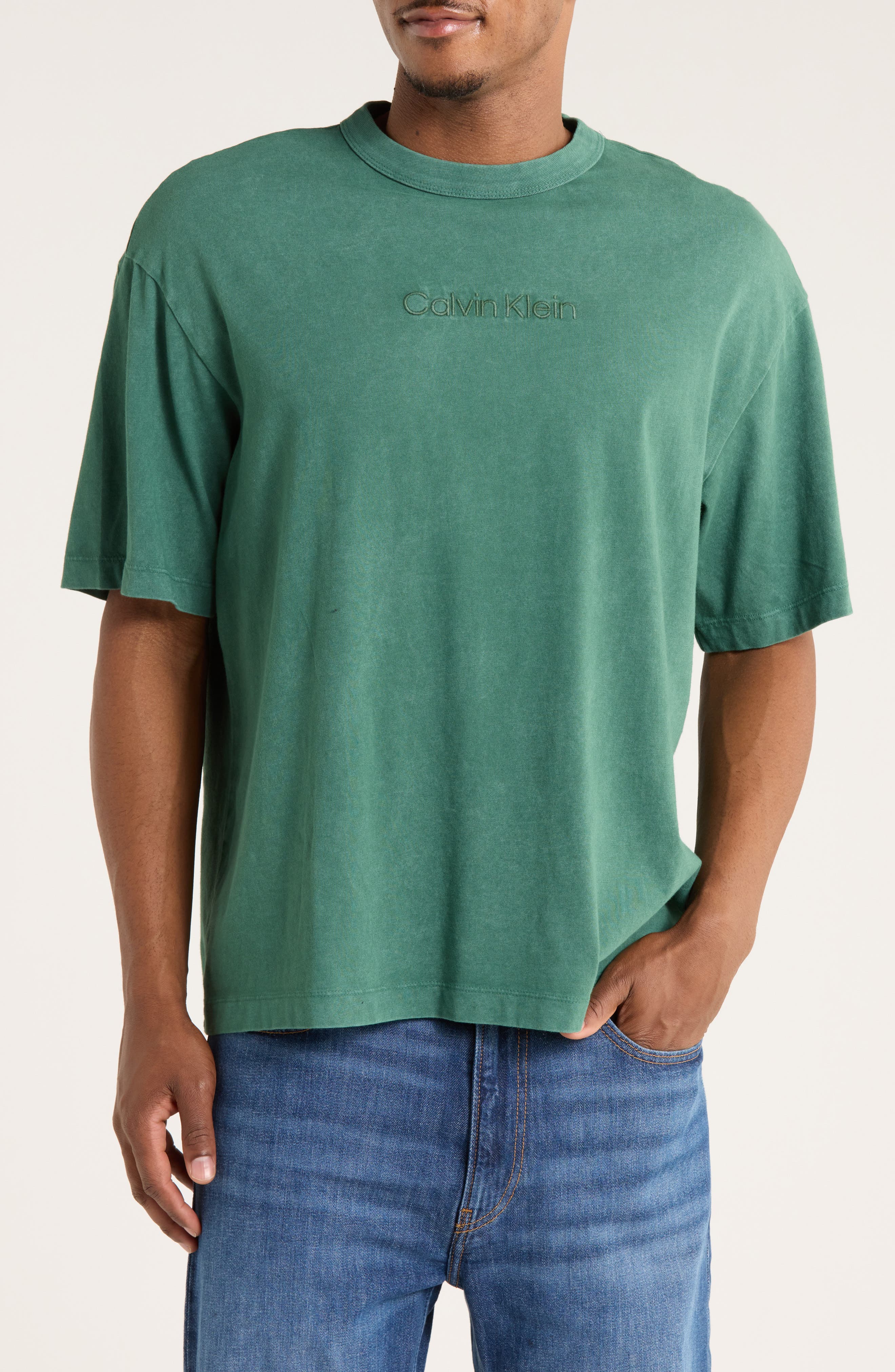 Calvin Klein Powder Wash Heavyweight Cotton T-Shirt