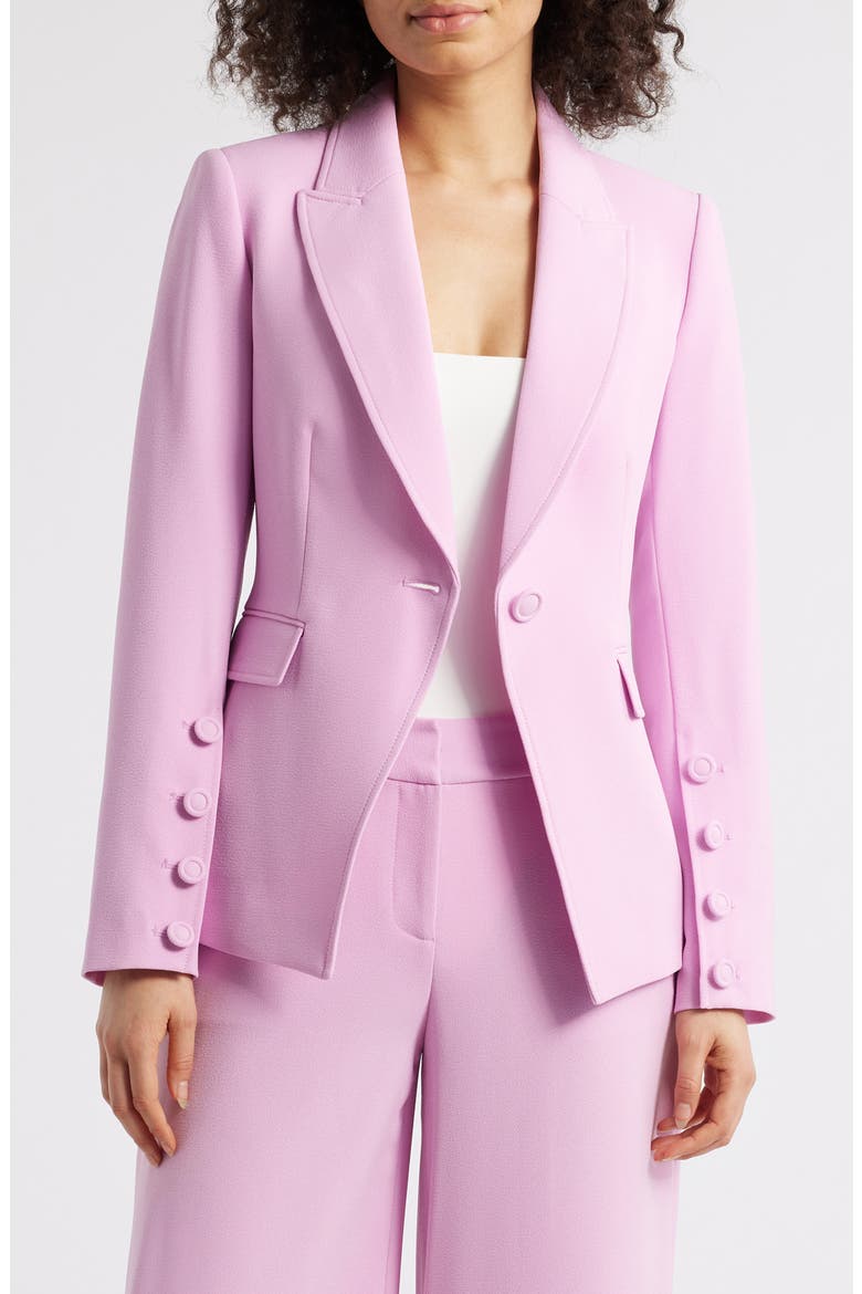 One-Button Blazer, Main, color, PINK MACAROON