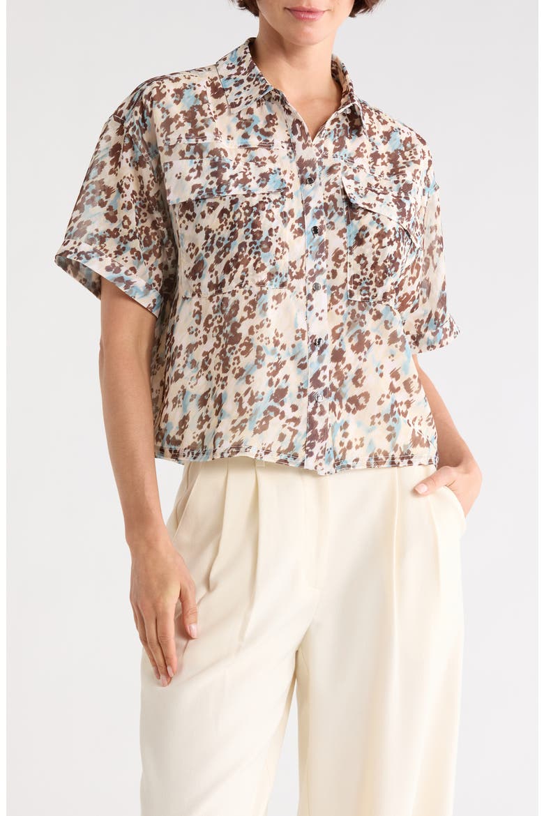 Washer Camp Shirt, Main, color, MOJAVE/ CAM