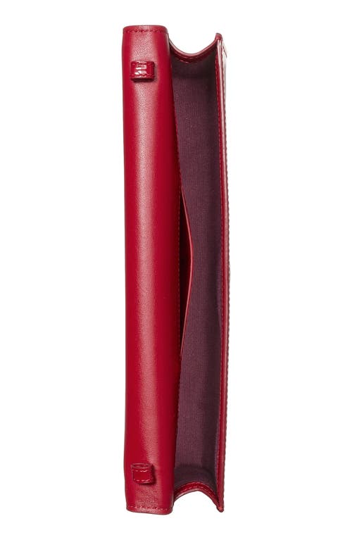 Kate Spade New York Mini Deco Soft Patent Leather Shoulder Bag In Red