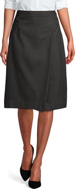 Lands' End School Uniform  Solid A-line Skirt Below the Knee
