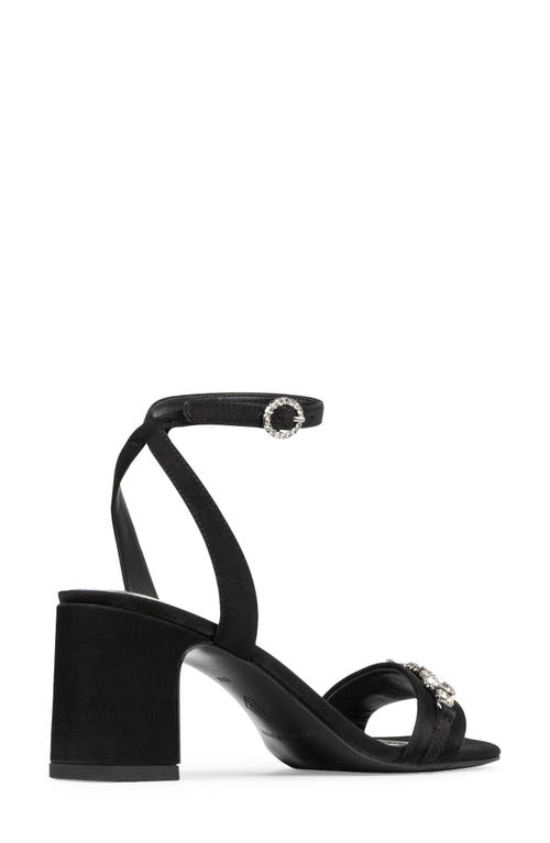Donald Pliner Crystal Ankle Strap Sandal In Black