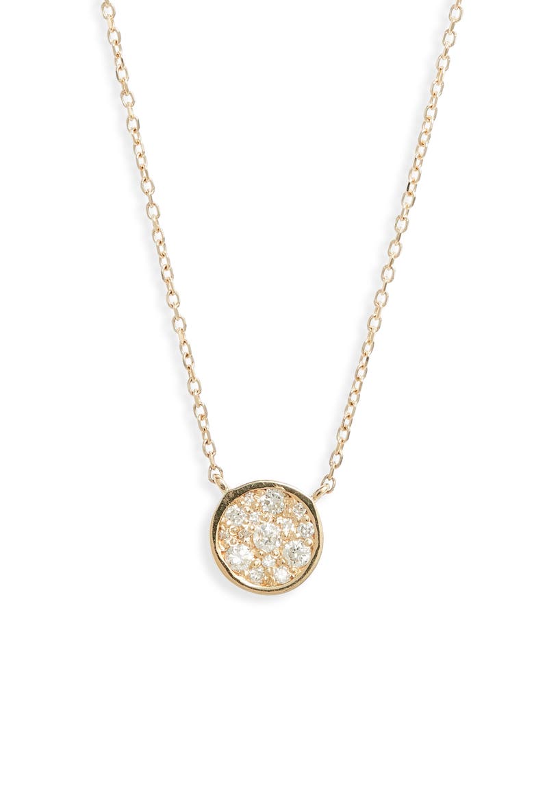 Cleo Diamond Pendant Necklace, Main, color, GOLD