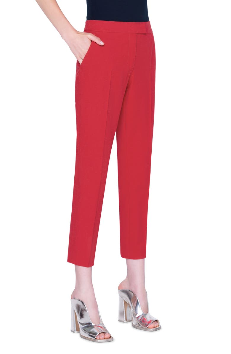 Akris punto Frankie Stretch Cotton Pants, Alternate, color, 