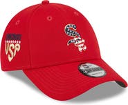 New Era Men's New Era  Red Chicago White Sox 2023 Fourth of July 9FORTY Adjustable Hat