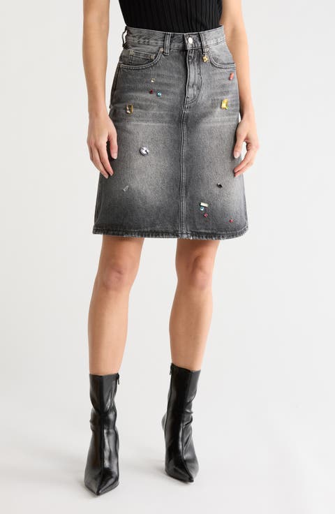 Charm A-Line Miniskirt