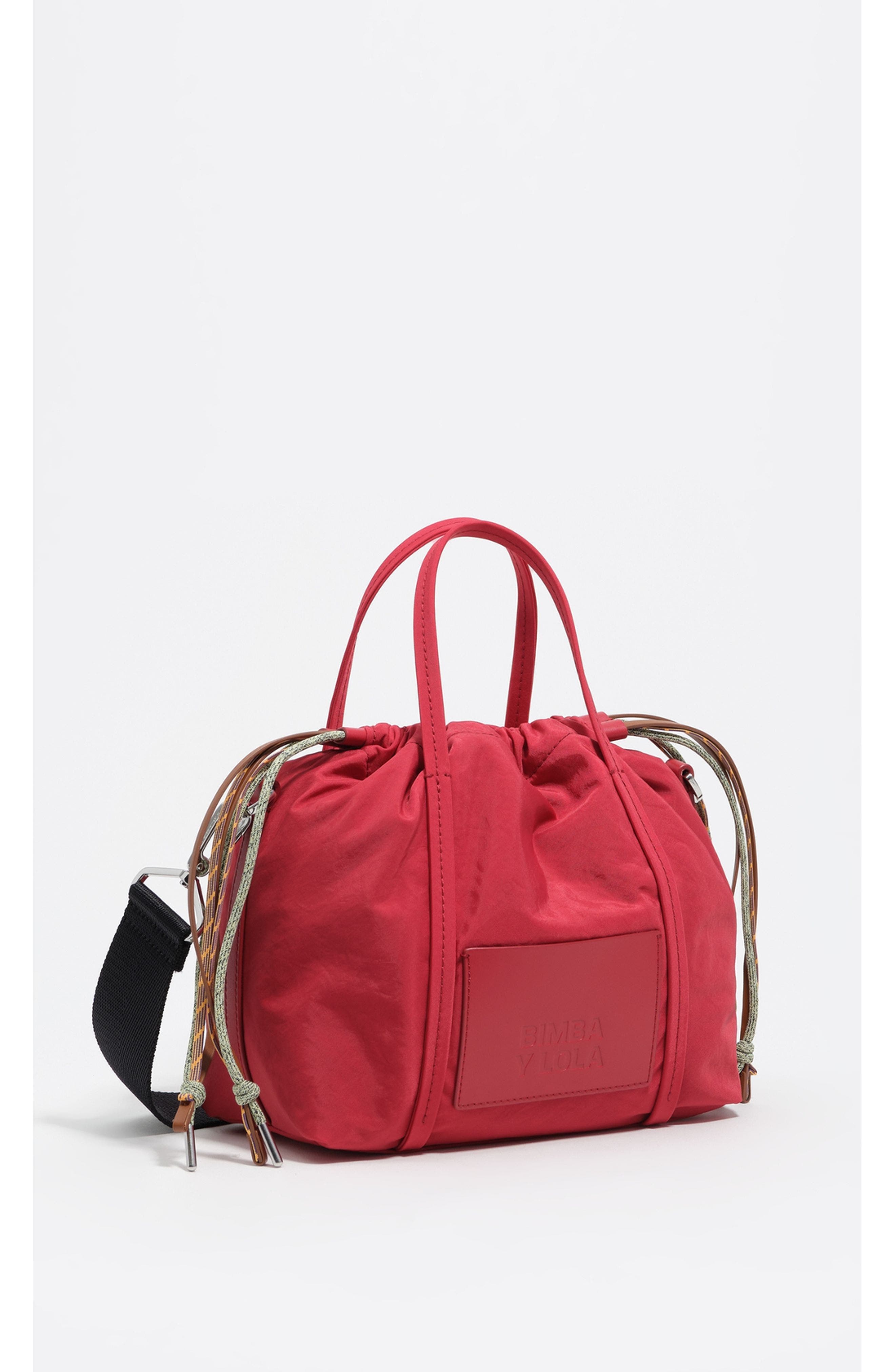 Small Nylon Crossbody Bag, Main, color, RED