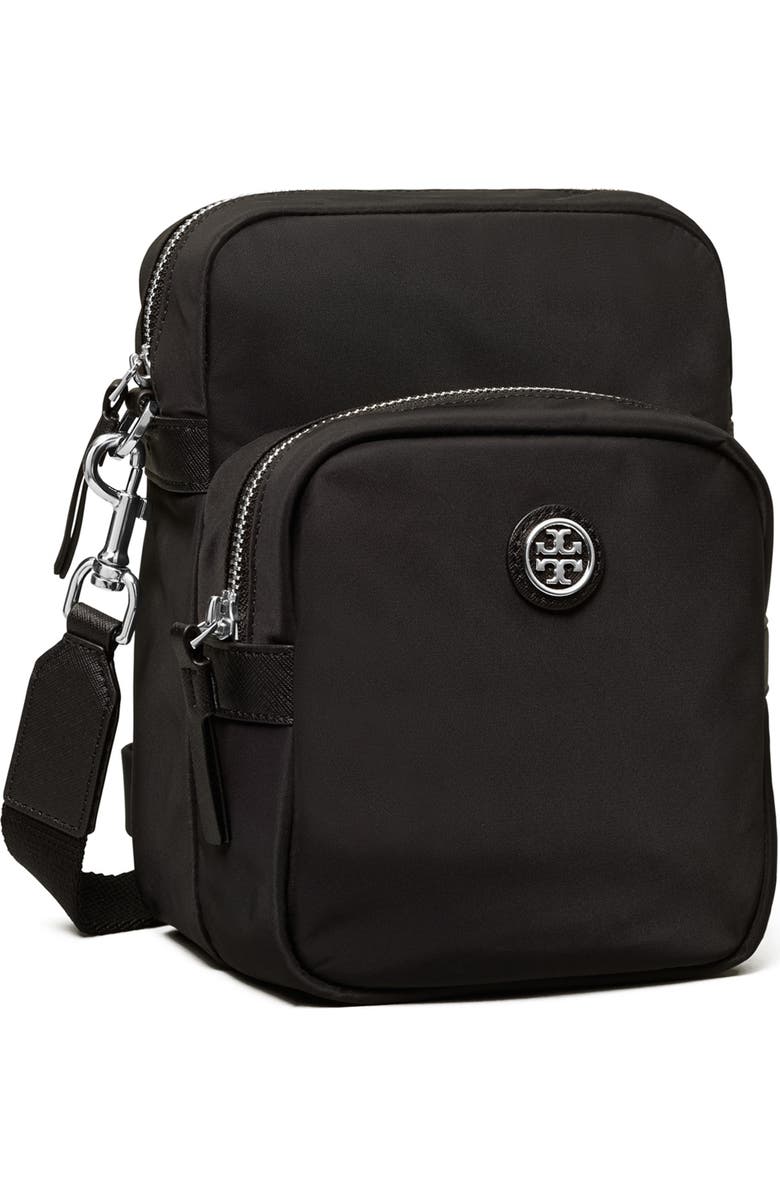 Tory Burch T Monogram Recycled Nylon Crossbody Camera Bag, Alternate, color,