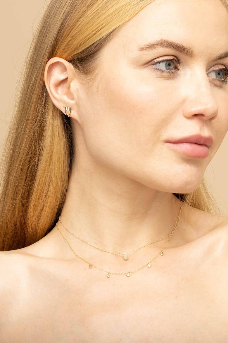 14K Yellow Gold Sweet Oval Pendant Necklace, Alternate, color, Yellow Gold