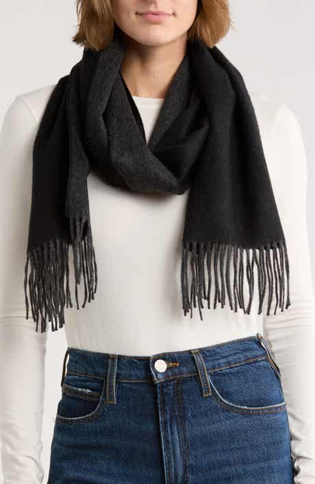 Vince Wool & Cashmere Fringe Scarf