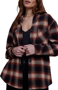 Bella Dahl Plaid Oversized Shacket