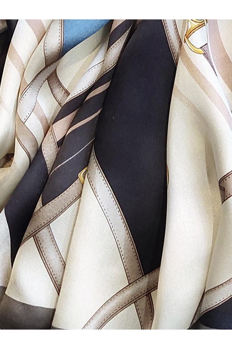 Long Silk Scarf, Alternate, color, Dark Blue