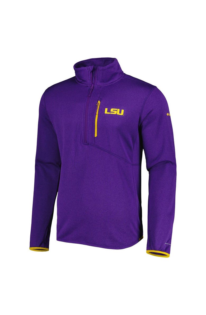 Columbia Men's Columbia Purple LSU Tigers Park View Omni-Wick Half-Zip Top, Alternate, color, Purple