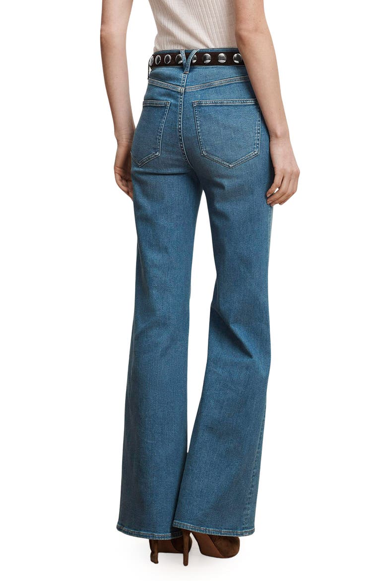 Joplin Wide Flare Leg Jeans, Alternate, color, POOL PARTY