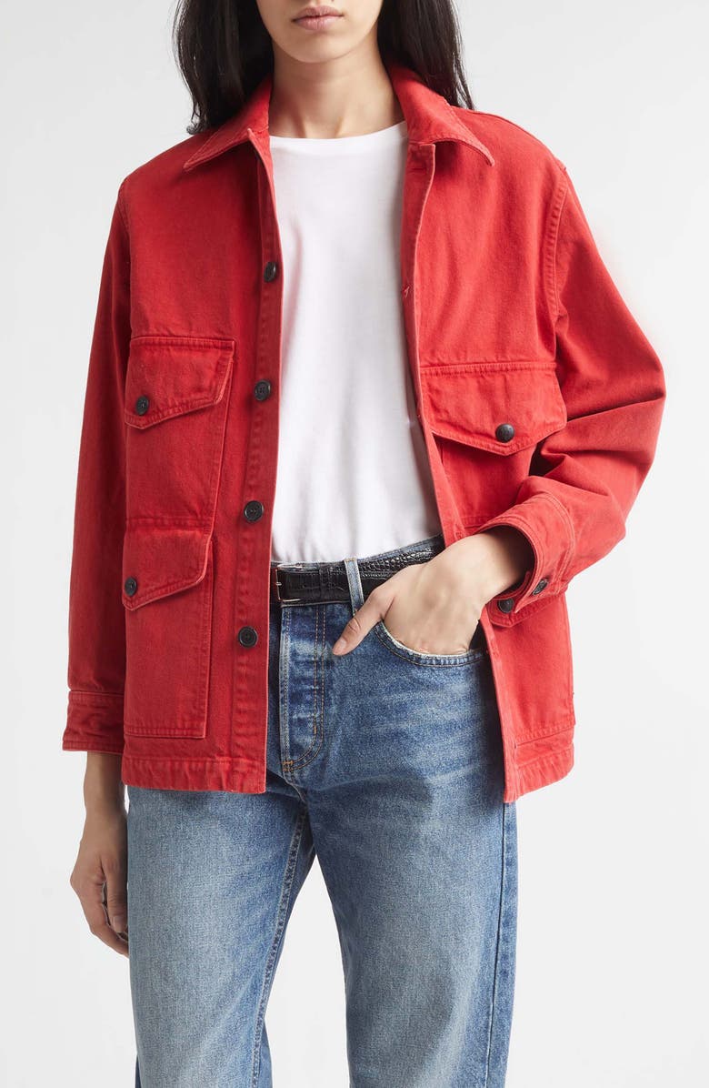 Nili Lotan Leroy Jacket, Main, color, Scarlet