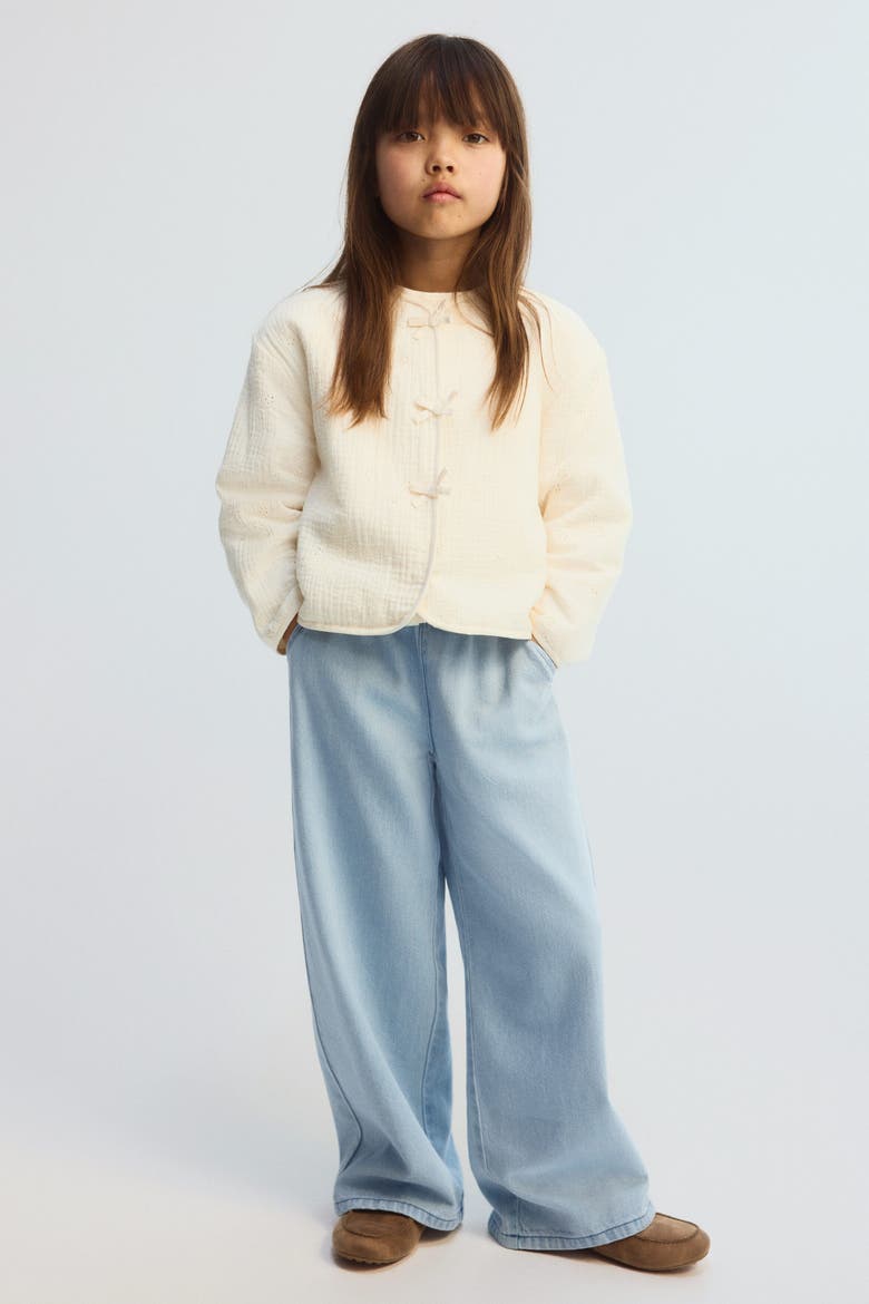 Denim Joggers, Alternate, color, Light denim blue