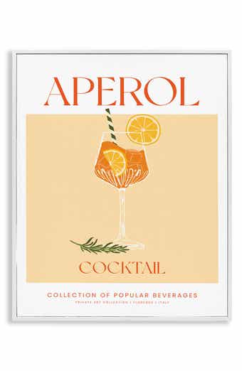 Stupell Industries Aperol Cocktail Framed Art Print