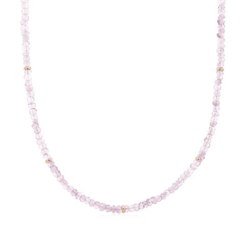 Rose Quartz Bead Necklace