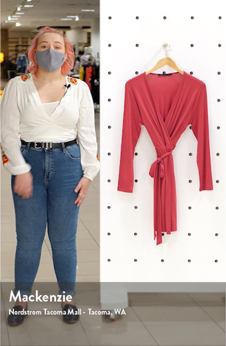 Long Sleeve Wrap Dress, sales video thumbnail