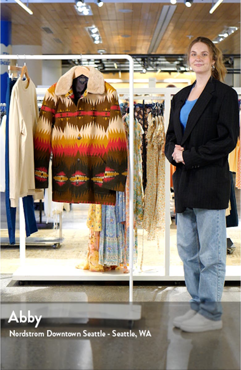 Brownsville Wool & Cotton Coat with Genuine Shearling Collar, sales video thumbnail