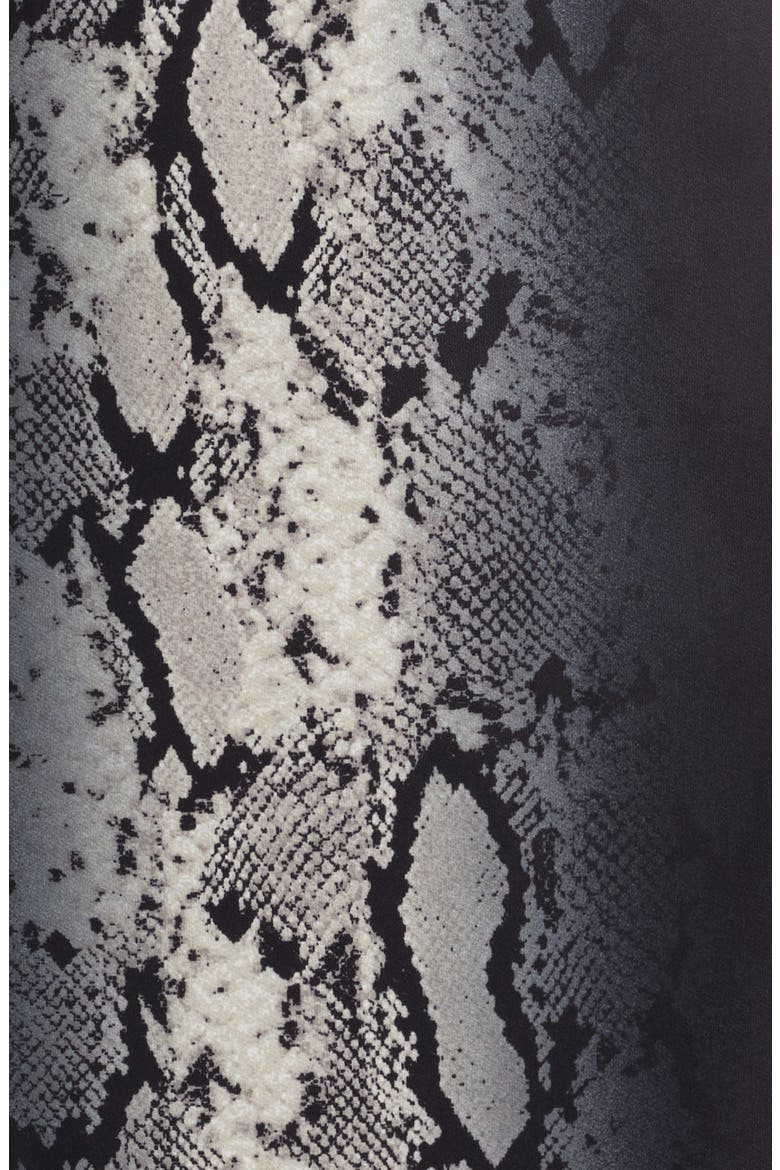 Snake Print Jewel Neck Midi Dress, Alternate, color, ANNE BLACK MULTI