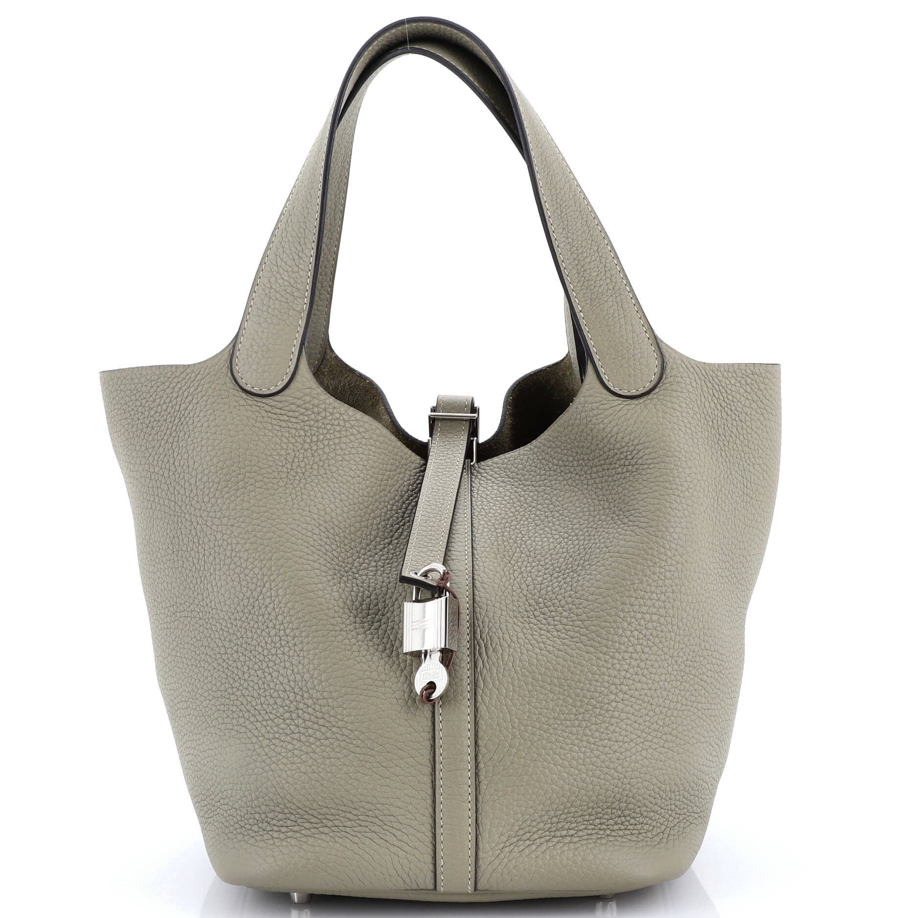 Pre-Owned Hermes Picotin Lock Bag Clemence MM, Main, color, 