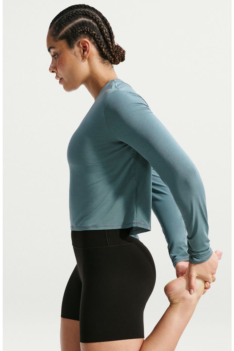 Zenvy Dri-FIT Long Sleeve Top, Alternate, color, MINERAL SLATE/ WHITE