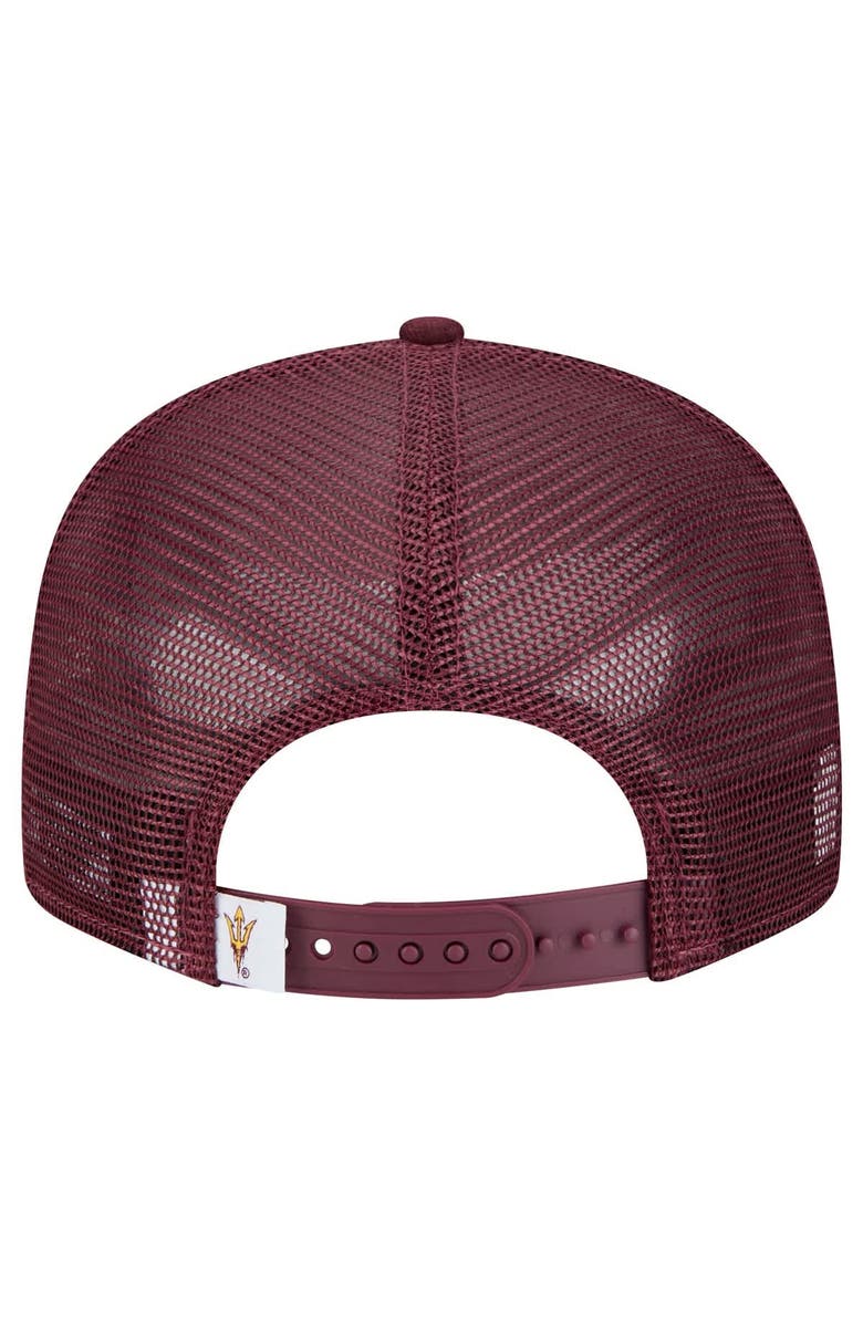 New Era Men's New Era Maroon Arizona State Sun Devils 9FIFTY Trucker Snapback Hat, Alternate, color, 