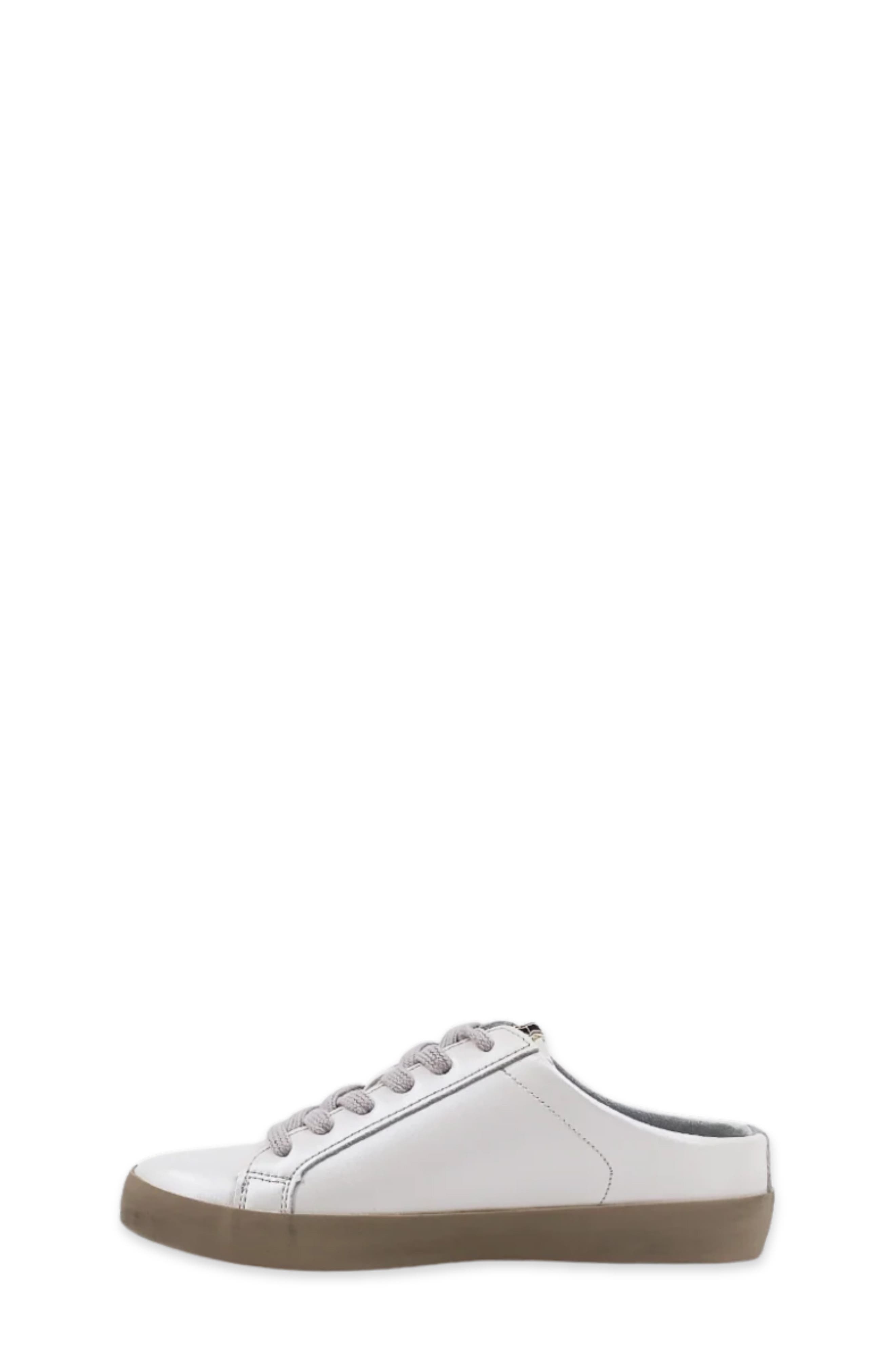 Kids' Polka Mini Faux Leather Mule Sneaker, Alternate, color, PEARL