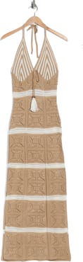 Madden Girl Tie Halter Neck Maxi Dress