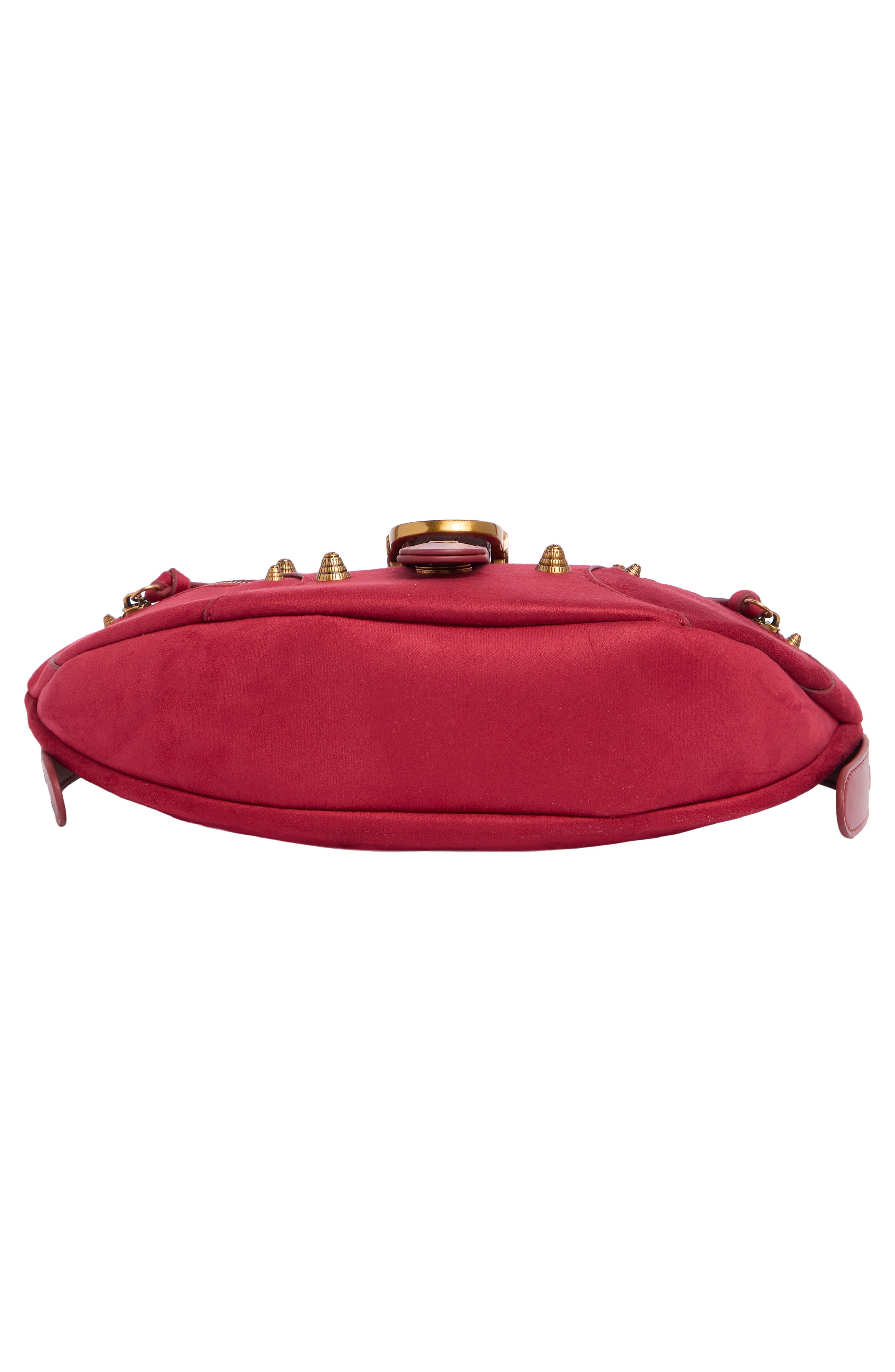 Tessa Suede Shoulder Bag, Alternate, color, DEEP MAGENTA