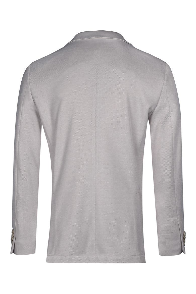 Notch Lapel Knit Blazer, Alternate, color, TAN