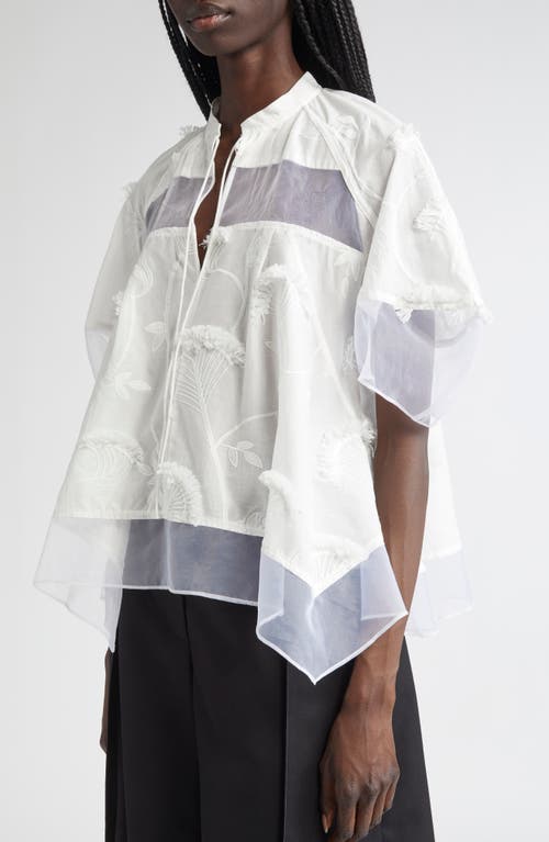 3.1 Phillip Lim Chiffon Tie Neck Top