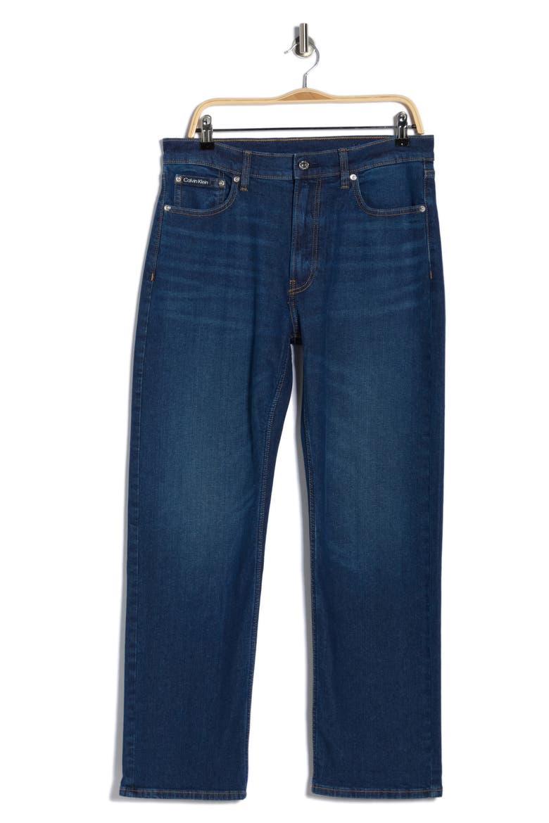 Relaxed Fit Straight Leg Jeans, Alternate, color, SHORELINE