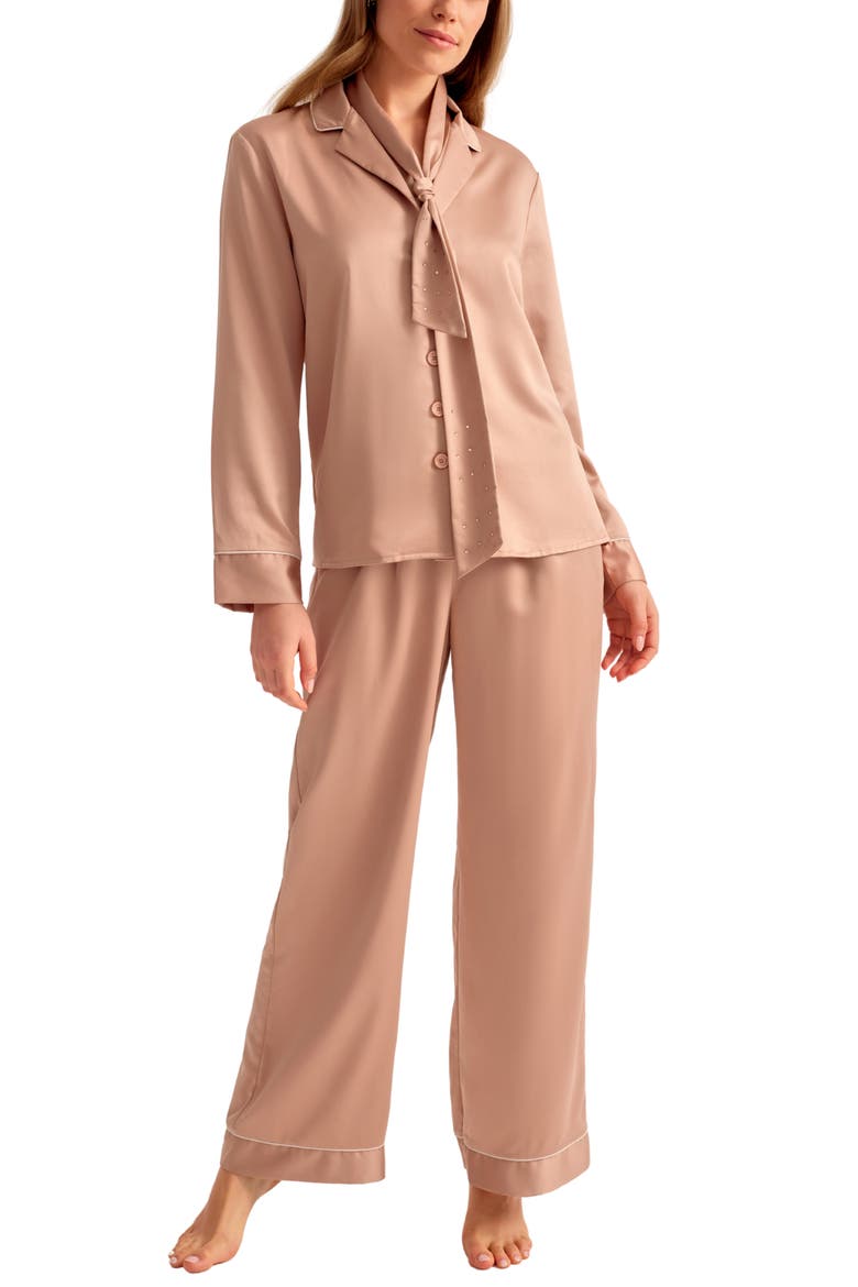 Golden Hour Pajama Set, Alternate, color, ROSE GOLD